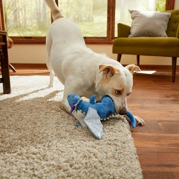 Frisco Mythical Mates Bluefoot the Blue Dragon Plush Squeaking Dog Toy 5 Frisco Mythical Mates Bluefoot the Blue Dragon Plush Squeaking Dog Toy - Image 3