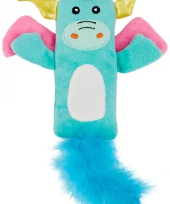 Frisco Mythical Mates Dragon Crinkle Kicker Cat Toy with Catnip