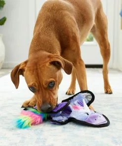 Frisco Mythical Mates Flat Plush Squeaking Unicorn Dog Toy -Dog Cat Corner 204559 PT2. SY630 V1583271551