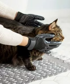 Frisco Dog & Cat Deshedding & Grooming Gloves, Black -Dog Cat Corner 206842 PT6. SY630 V1610763376