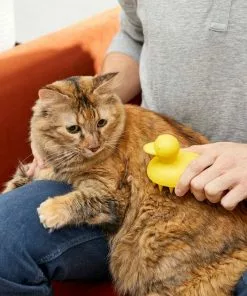 Frisco Rubber Duckie Dog & Cat Curry Brush -Dog Cat Corner 206849 PT8. SY630 V1600915956