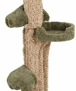 Frisco 49-in Tree-Shaped Real Carpet Wooden Cat Tree -Dog Cat Corner 208944 PT2. SY630 V1647632784