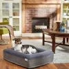 Frisco Orthopedic Rectangular Bolster Cat & Dog Bed w/Removable Cover -Dog Cat Corner 210225 MAIN. SY630 V1590067635