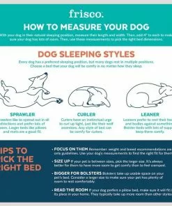 Frisco Plush Orthopedic Pillow Dog Bed with Removable Cover -Dog Cat Corner 210279 PT3. SY630 V1633991804