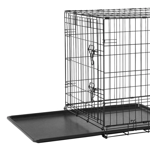 Frisco Fold & Carry Single Door Collapsible Wire Dog Crate & Mat Kit 7 Frisco Fold & Carry Single Door Collapsible Wire Dog Crate & Mat Kit - Image 5