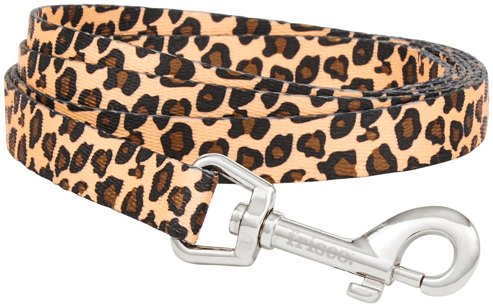Frisco Leopard Print Polyester Dog Leash 3 Frisco Leopard Print Polyester Dog Leash