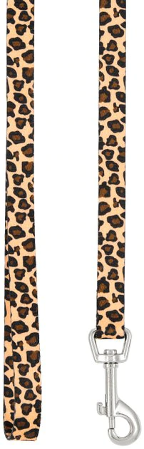 Frisco Leopard Print Polyester Dog Leash 4 Frisco Leopard Print Polyester Dog Leash - Image 2