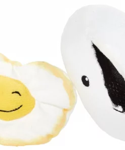 Frisco Plush Squeaking 2-in-1 Tearable Egg & Yolk Dog Toy