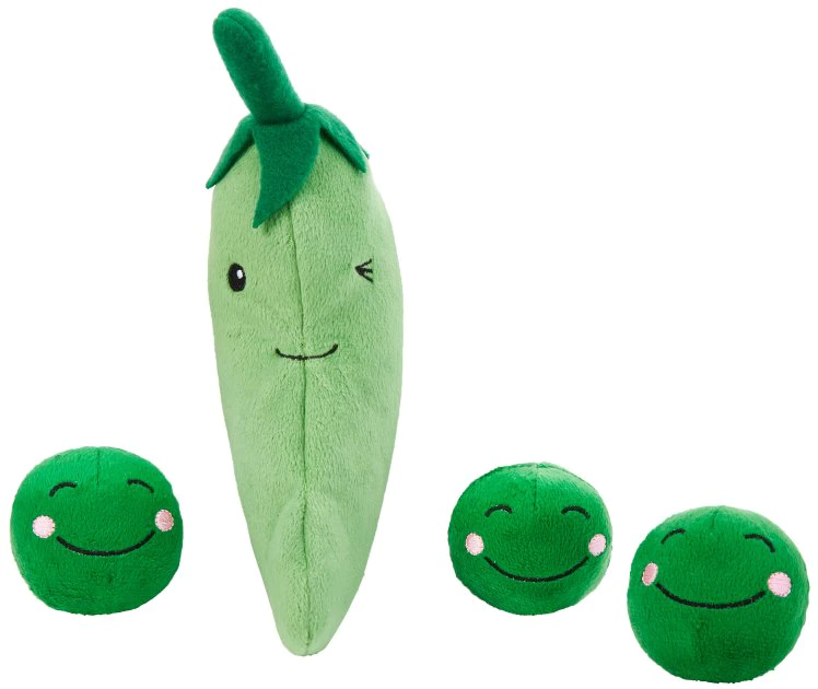 Frisco Plush Squeaking 2-in-1 Tearable Peapod & Peas Dog Toy 6 Frisco Plush Squeaking 2-in-1 Tearable Peapod & Peas Dog Toy - Image 4