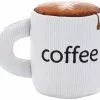 Frisco Ballistic Nylon Plush Squeaking Coffee Mug Dog Toy