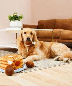 Frisco Hide & Seek Plush Chicken & Waffle Puzzle Dog Toy -Dog Cat Corner 213798 PT8. SY630 V1600488489