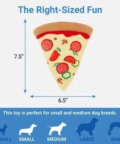 Frisco Plush Pizza Slice Dog Toy -Dog Cat Corner 213818 PT1. SY630 V1597156558