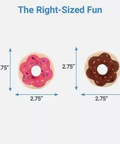 Frisco Plush Donut Cat Toy with Catnip, 2-pack -Dog Cat Corner 213850 PT1. SY630 V1597156570