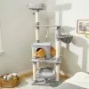 Frisco 66-in Cat Tree with Bed, Condo, Lounge Basket & Top Perch -Dog Cat Corner 214380 MAIN. SY630 V1606832476