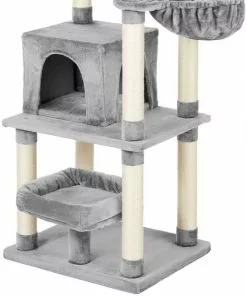 Frisco 66-in Cat Tree with Bed, Condo, Lounge Basket & Top Perch -Dog Cat Corner 214380 PT3. SY630 V1589894172