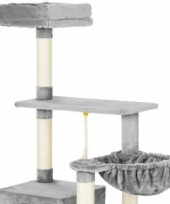 Frisco 66-in Cat Tree with Bed, Condo, Lounge Basket & Top Perch -Dog Cat Corner 214380 PT4. SY630 V1589894183