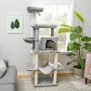 Frisco 73-in Cat Tree with Hammock, Condo, Lounge Basket, Top Perch & Bed -Dog Cat Corner 214383 MAIN. SY630 V1606832544