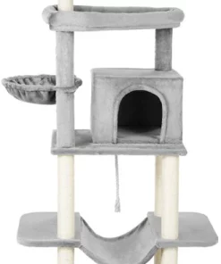 Frisco 73-in Cat Tree with Hammock, Condo, Lounge Basket, Top Perch & Bed -Dog Cat Corner 214383 PT2. SY630 V1589894295