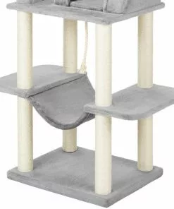 Frisco 73-in Cat Tree with Hammock, Condo, Lounge Basket, Top Perch & Bed -Dog Cat Corner 214383 PT4. SY630 V1589894225