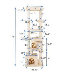 Frisco 76-in XXL Heavy Duty Cat Tree -Dog Cat Corner 214394 PT1. SY630 V1603938149