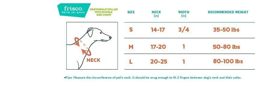 Frisco Patterned Polyester Martingale Dog Collar with Buckle 4 Frisco Patterned Polyester Martingale Dog Collar with Buckle - Image 2