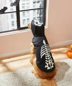 Frisco Glow in the Dark Skeleton Dog & Cat Hoodie -Dog Cat Corner 215630 PT8. SY630 V1599225486