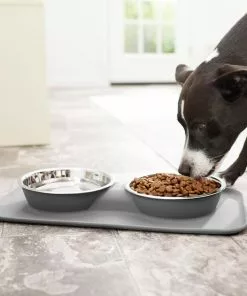 Frisco Heavy Duty Non-Skid Silicone Diner, Dark Gray -Dog Cat Corner 215979 PT6. SY630 V1599089765