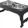 Frisco Stainless Steel Bowls with Adjustable Elevated Holder, 7 Cups -Dog Cat Corner 216015 MAIN. SY630 V1591020379