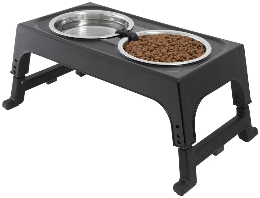 Frisco Stainless Steel Bowls with Adjustable Elevated Holder, 7 Cups 5 Frisco Stainless Steel Bowls with Adjustable Elevated Holder, 7 Cups - Image 3