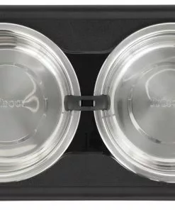 Frisco Stainless Steel Bowls with Adjustable Elevated Holder, 7 Cups 10 Frisco Stainless Steel Bowls with Adjustable Elevated Holder, 7 Cups -Dog Cat Corner 216015 PT3. SY630 V1591020388