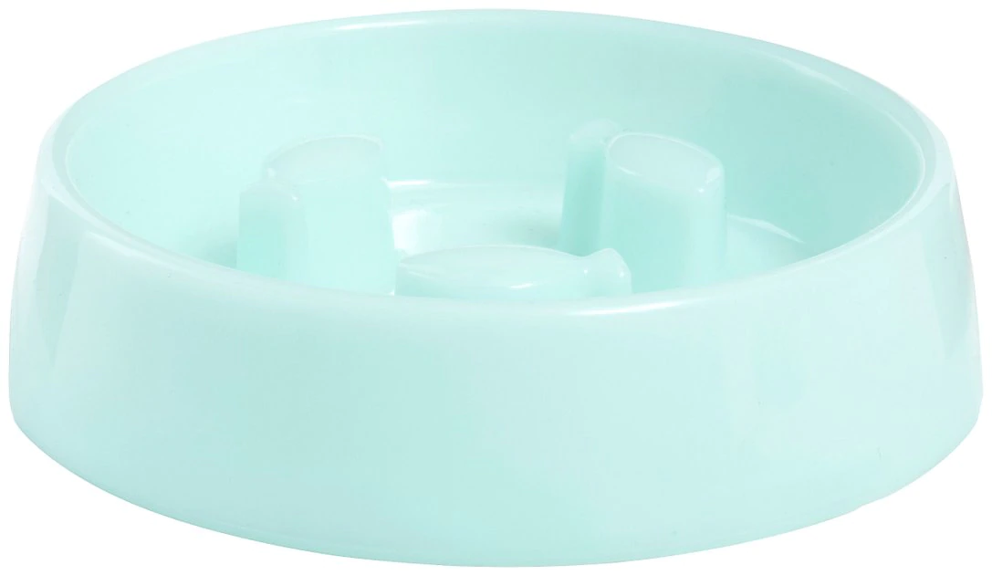 Frisco Fish Shaped Ridges Slow Feed Bowl, Light Blue, 1.25 cups 3 Frisco Fish Shaped Ridges Slow Feed Bowl, Light Blue, 1.25 cups