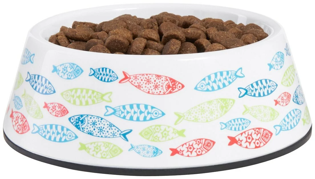 Frisco Colorful Fish Melamine Cat Bowl, 1.5 Cups 5 Frisco Colorful Fish Melamine Cat Bowl, 1.5 Cups - Image 3