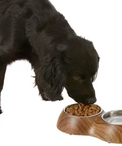 Frisco Double Stainless Steel Bowl, Wood Design, 0.75 Cup 14 Frisco Double Stainless Steel Bowl, Wood Design, 0.75 Cup -Dog Cat Corner 216068 PT6. SY630 V1605653814