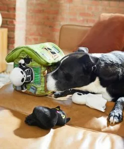 Frisco Halloween Haunted Shack Hide and Seek Puzzle Plush Squeaky Dog Toy -Dog Cat Corner 218598 PT6. SY630 V1597599360