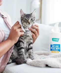 Frisco Hot Spot Relief Waterless Grooming Wipes with Colloidal Oatmeal for Dogs & Cats, 100 count -Dog Cat Corner 222163 PT2. SY630 V1602831392