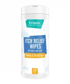 Frisco Itch Relief Waterless Grooming Wipes for Dogs & Cats, 50 count
