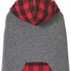 Frisco Plaid Dog & Cat Hoodie -Dog Cat Corner 223645 MAIN. SY630 V1637674927