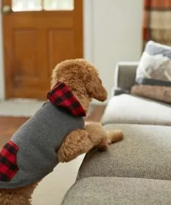 Frisco Plaid Dog & Cat Hoodie -Dog Cat Corner 223645 PT7. SY630 V1637725938
