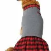 Frisco Plaid Dog & Cat Sweatshirt Dress -Dog Cat Corner 223663 MAIN. SY630 V1599566467