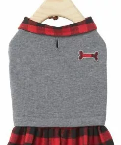 Frisco Plaid Dog & Cat Sweatshirt Dress 9 Frisco Plaid Dog & Cat Sweatshirt Dress -Dog Cat Corner 223663 PT3. SY630 V1599162113
