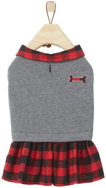 Frisco Plaid Dog & Cat Sweatshirt Dress 5 Frisco Plaid Dog & Cat Sweatshirt Dress - Image 3