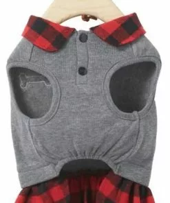 Frisco Plaid Dog & Cat Sweatshirt Dress 10 Frisco Plaid Dog & Cat Sweatshirt Dress -Dog Cat Corner 223663 PT4. SY630 V1599162074
