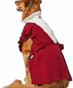 Frisco V Ruffle Dog & Cat Sweater Dress