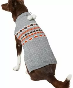 Frisco Fall Hearts with Pom Pom Dog & Cat Sweater