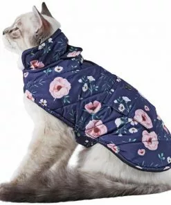 Frisco Patterned Floral Insulated Dog & Cat Puffer Coat -Dog Cat Corner 223945 PT2. SY630 V1608820431