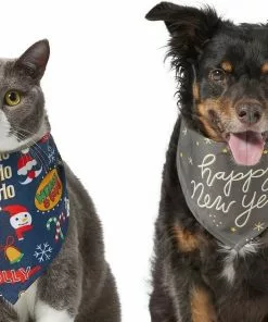 Frisco Holiday & New Years Dog & Cat Bandana, 2 pack -Dog Cat Corner 228983 PT2. SY630 V1637656939