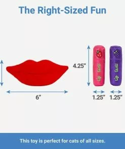 Frisco Retro Lip Gloss Plush Cat Toy with Catnip -Dog Cat Corner 230274 PT1. SY630 V1599945384