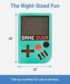 Frisco Retro Game Over Scratcher Cat Toy -Dog Cat Corner 230286 PT1. SY630 V1599945373