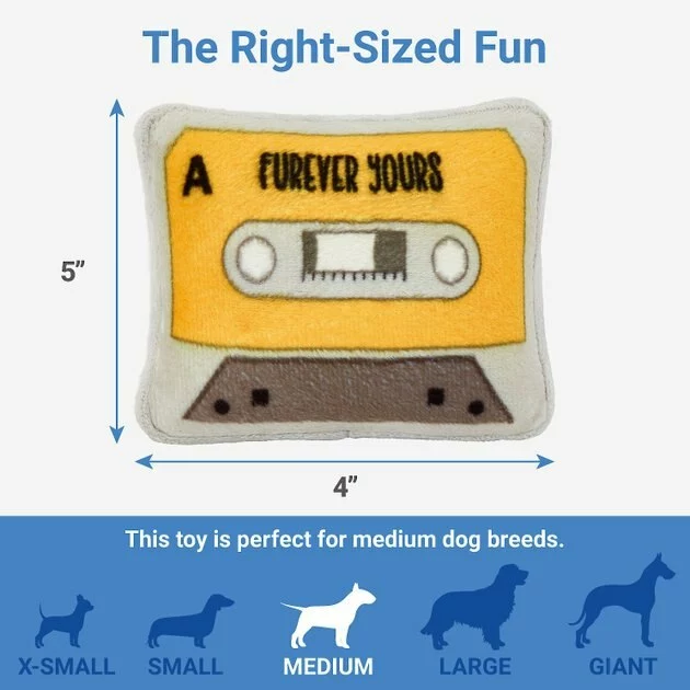Frisco Retro Cassette Dense Foam Squeaky Dog Toy 4 Frisco Retro Cassette Dense Foam Squeaky Dog Toy - Image 2