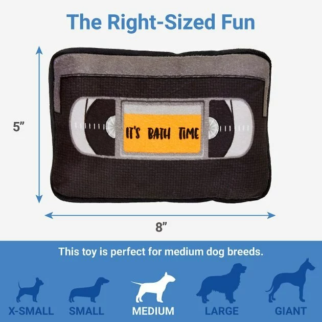 Frisco Retro VHS Plush Squeaky Dog Toy 4 Frisco Retro VHS Plush Squeaky Dog Toy - Image 2